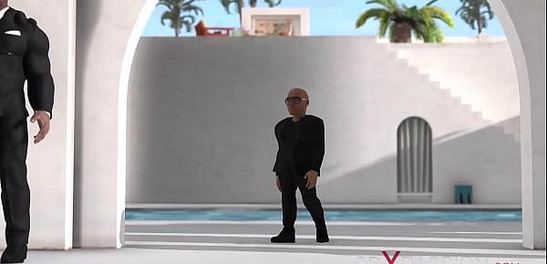  3dxpassion.com. Two black bodyguards fuck young beautiful girls in the island.
